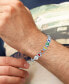 Фото #4 товара Diamond Accent PRIDE Beaded Bracelet in Sterling Silver