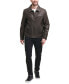 Фото #5 товара Men's Faux Leather Zip-Front Jacket