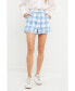 Фото #3 товара Women's Gingham Shorts