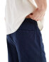 Jack & Jones loose fit linen short in navy