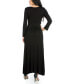 Фото #2 товара Women's Long Sleeve Maxi Dress