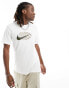 Фото #1 товара Nike Swoosh logo t-shirt in white