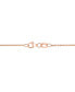 ფოტო #4 პროდუქტის EFFY® Diamond Round & Baguette Flower 18" Pendant Necklace (3/4 ct. t.w.) in 14k Rose Gold