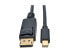 Фото #7 товара Tripp Lite Mini Displayport To Displayport Adapter Cable 4K M/M Black Mdp To Dp