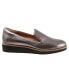 Фото #1 товара Softwalk Westport S2011-033 Womens Gray Leather Slip On Loafer Flats Shoes 5