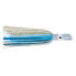 Фото #1 товара C&H Lil Swimmer Pre-Rigged Trolling Lure, White/Blue Skirt, 7/0 Hook, 100 lb