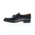 Фото #3 товара Dino Monti Paolo 41505-14 Mens Black Wide Loafers & Slip Ons Casual Shoes