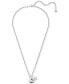 Фото #2 товара Swarovski disney Mickey Mouse Silver-Tone Crystal Pendant Necklace, 19-1/4"