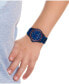 Kids Rider Blue and Black Checkered Print Silicone Strap Watch 36mm