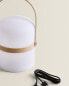 Cordless table lamp with handle