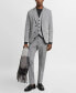 Фото #7 товара Men's Super Slim-Fit Stretch Fabric Suit Vest
