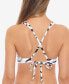 Фото #2 товара Salt + Cove 281971 Juniors' Seeing Stripes Cross-Back Bikini Top, Swimsuit L