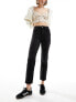 Фото #4 товара ONLY Emily high waist straight leg ankle jean in wash black