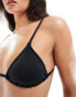 Фото #3 товара Cotton On micro slider triangle bikini top in black