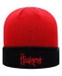 Фото #3 товара Men's Scarlet and Black Nebraska Huskers Core 2-Tone Cuffed Knit Hat