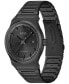 Men's Candor Auto Automatic Ionic Plated Black Steel Watch 41mm