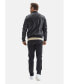 Men's Genuine Leather Bomber Jacket, Black