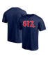 Фото #1 товара Men's Navy Boston Red Sox Hometown 617 T-shirt