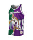 ფოტო #3 პროდუქტის Men's Ray Allen Hunter Green and Purple Milwaukee Bucks Sublimated Player Tank Top