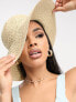 Фото #3 товара South Beach wide brim hat in beige