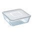 Фото #2 товара Квадратная коробочка для завтраков с крышкой Pyrex Cook & Freeze 2 L 19 x 19 cm Прозрачный Силикон Cтекло (4 штук)