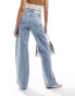 Фото #1 товара Calvin Klein Jeans high rise loose jeans in light wash