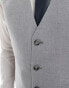 Фото #2 товара ASOS DESIGN slim suit waistcoat in grey