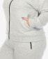 Фото #5 товара Plus Size Fleece Lined 2 Pc Tracksuit Set