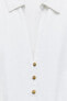 Фото #4 товара Платье-рубашка миди из смесового льна ZARA