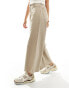 Фото #3 товара ASOS DESIGN cropped wide leg trouser with raw hem in stone