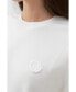 Women's Logo Designed Basic T-shirt Бежевый, XSmall - фото #5