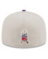 Фото #2 товара Men's Stone, Purple Minnesota Vikings 2023 Salute To Service 59FIFTY Fitted Hat