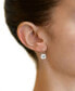 ფოტო #2 პროდუქტის White Topaz Ascher-Cut Leverback Earrings (4-1/4 ct. t.w.) in 14k Gold