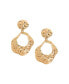 ფოტო #1 პროდუქტის Women's Dented Drop Earrings