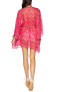 Фото #2 товара Ramy Brook Anora Cover-Up Minidress in Seashell Pink Combo Size M/L