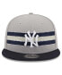 Фото #4 товара Бейсболка снепбек New Era мужская серого цвета, с лентой New York Yankees 9FIFTY