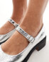 Фото #4 товара London Rebel Becca chunky mary jane in silver