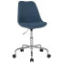 Фото #4 товара Aurora Series Mid-Back Blue Fabric Task Chair With Pneumatic Lift And Chrome Base