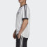 Фото #4 товара adidas originals 三叶草 3-Stripes Tee三叶草复古条纹系列 三条杠休闲圆领Logo条纹短袖T恤 国际版 男款 白色 / Футболка Adidas Originals 3-Stripes Tee CW1203