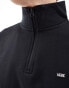 Фото #4 товара Vans Versa standard left chest logo qrter zip fleece in black