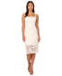 ფოტო #1 პროდუქტის Women's Embellished-Strap Lace Sheath Dress