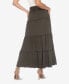 ფოტო #2 პროდუქტის Women's Tiered Maxi Skirt