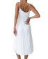 ფოტო #2 პროდუქტის Women's Pleated Scoop-Neck Midi Dress