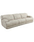 Фото #2 товара Sebaston 3-Pc. Fabric Sofa with 3 Power Motion Recliners, Created for Macy's