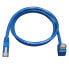 Фото #4 товара Tripp N204-005-BL-DN Down-Angle Cat6 Gigabit Molded UTP Ethernet Cable (RJ45 Right-Angle Down M to RJ45 M) - Blue - 5 ft. (1.52 m) - 1.52 m - Cat6 - RJ-45 - RJ-45