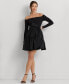 Фото #1 товара Women's Off-The-Shoulder Fit & Flare Dress