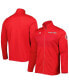 Фото #4 товара Men's Red Texas Tech Red Raiders Knit Warm-Up Full-Zip Jacket
