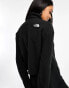 The North Face Glacier 100 cropped 1/4 zip fleece in black