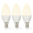 Фото #1 товара Nedis LBE14C352P3 - 4.9 W - 42 W - E14 - 470 lm - 15000 h - Warm white