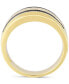 ფოტო #3 პროდუქტის Men's Black Diamond Double Row Band (1/3 ct. t.w.) in 10k Gold (Also in Light Brown Diamond)